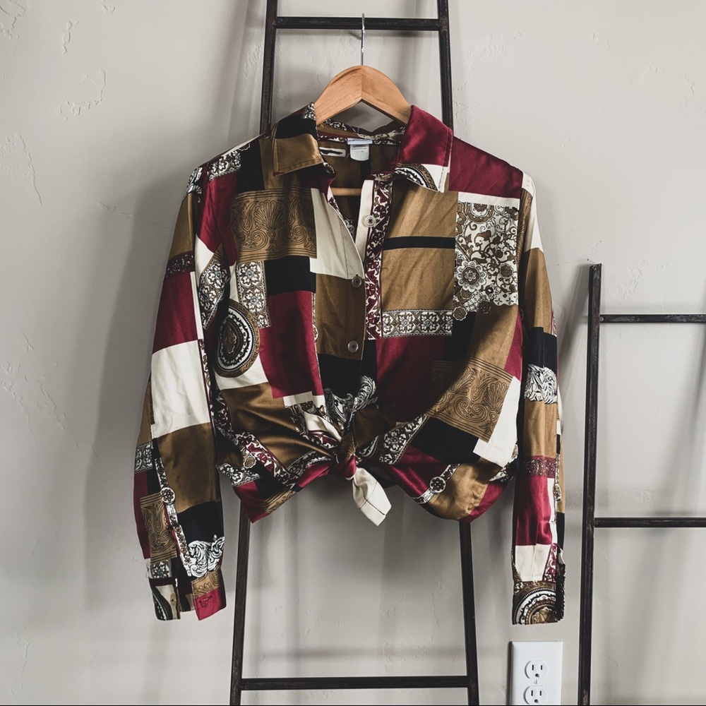 Vintage Patchwork Blouse